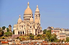 サクレクール寺院。 パリのウェブカメラ