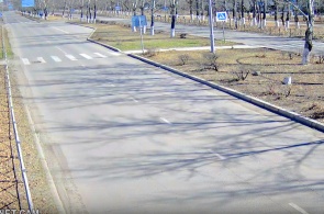 横断歩道7ts。クラスノカメンスクのウェブカメラ