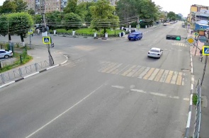 Seminarskaya - Sennaya 通りの交差点。 ウェブカメラ リャザン