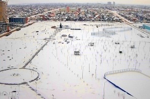 建設中のオリンピックパークの眺め。 タンボフのウェブカメラ