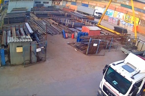 建設現場の様子。 クルスクのウェブカメラ