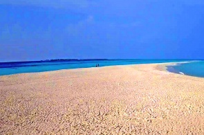 クレドゥ島の砂州。 モルディブのウェブカメラ