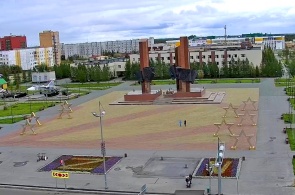 メモリースクエア。 ウェブカメラ Novy Urengoy