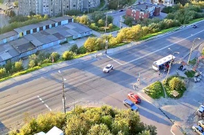 スタロスティーナ通りの横断歩道。 ムルマンスクのウェブカメラ