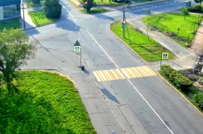 ストレルニツキー高速道路の横断歩道。 ウェブカメラ クラスノエ・セロ