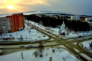 世界の交差点とドリーマーズ。ウスチ・イリムスクのウェブカメラ